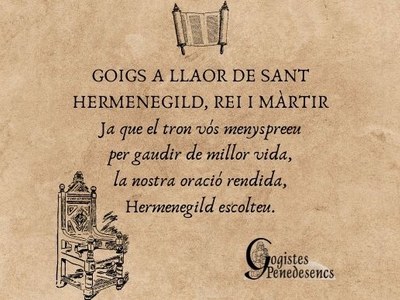 CINQUENA CARPETA DE GOIGS DEL PENEDÈS AL CONSELL COMARCAL