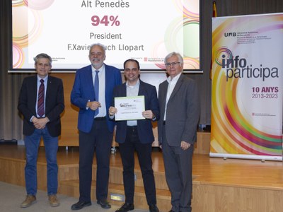 EL CONSELL COMARCAL DE L’ALT PENEDÈS REP EL SEGELL INFOPARTICIPA D’EXCEL•LÈNCIA EN LA TRANSPARÈNCIA