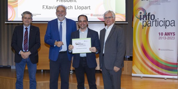 EL CONSELL COMARCAL DE L’ALT PENEDÈS REP EL SEGELL INFOPARTICIPA D’EXCEL•LÈNCIA EN LA TRANSPARÈNCIA