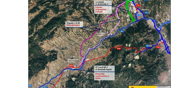 EL MINISTERI DE TRANSPORTS DESCARTA EL TRAÇAT DEL 4T CINTURÓ PER LA PLANA DEL PENEDÈS