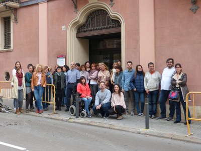 EL PERSONAL DEL CONSELL COMARCAL DONA SUPORT ALS REPRESENTANTS DEL GOVERN I DE LA MESA DEL PARLAMENT
