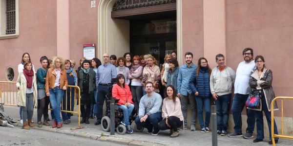EL PERSONAL DEL CONSELL COMARCAL DONA SUPORT ALS REPRESENTANTS DEL GOVERN I DE LA MESA DEL PARLAMENT