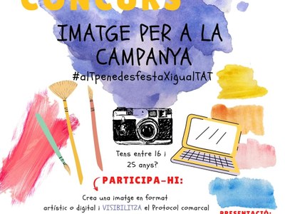L’OFICINA COMARCAL DE JOVENTUT CONVOCA UN CONCURS PER IL·LUSTRAR LA CAMPANYA #alTpenedesfestaXigualTAT