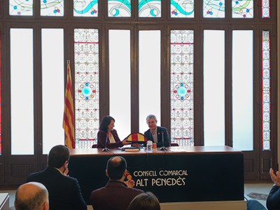 LA PRESIDENTA DEL PARLAMENT DE CATALUNYA VA VISITAR EL CONSELL COMARCAL