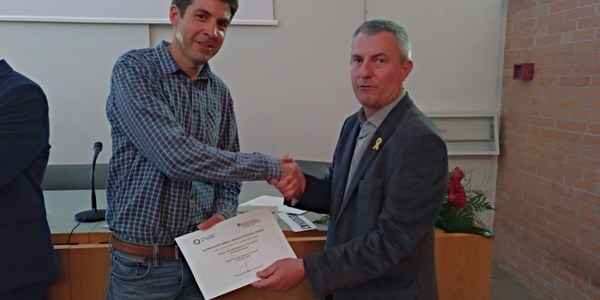 LUIS ARIAS GUANYA EL XIX PREMI EDUARD VENDRELL I BAQUÉS DE VITICULTURA I ENOLOGIA