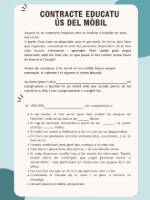 Portada Contracte educatiu ús del mòbil