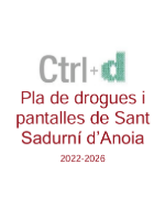 Portada Pla de Drogues i Pantalles de Sant Sadurní d'Anoia