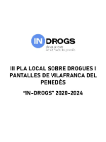 Portada Pla Local sobre Drogues i Pantalles de Vilafranca