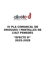 Portada IV Pla Comarcal de Drogues i Pantalles